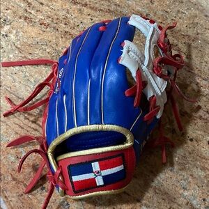 Blue and Red Baseball Glove